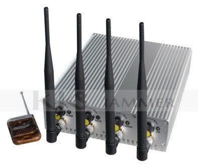 4 Antennas Adjustable Cellphone Jammer 