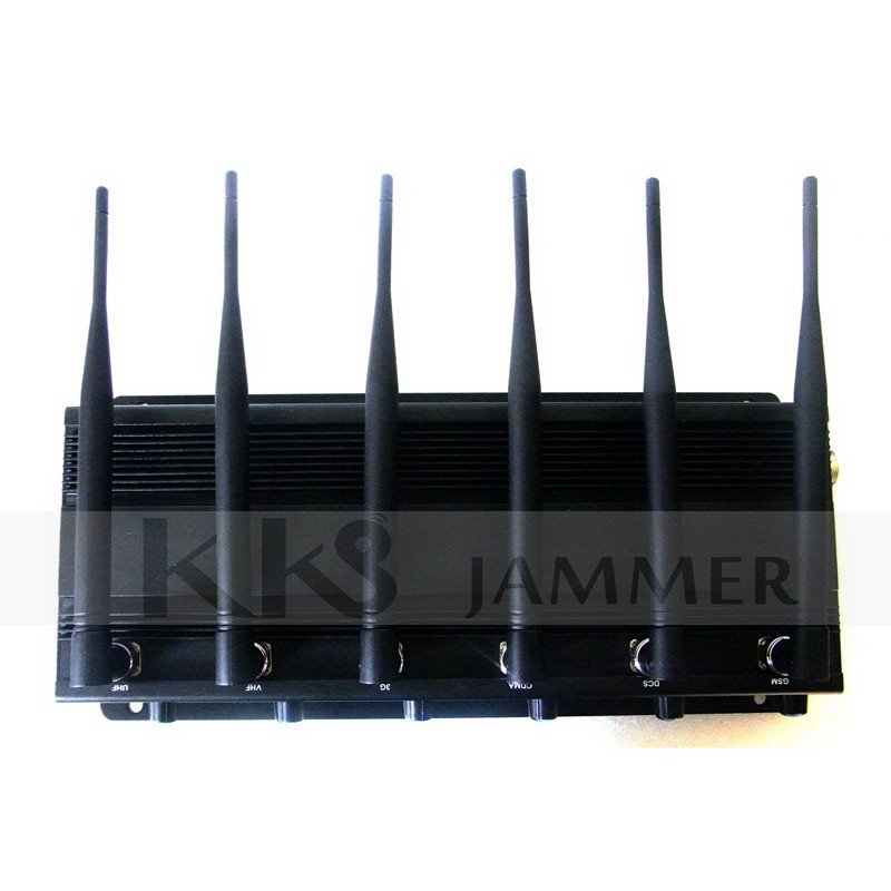 6 Antennas Adjustable Signal Jammer