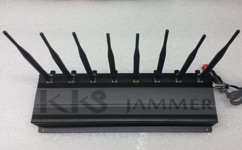 8 Antennas Adjustable Signal Jammer