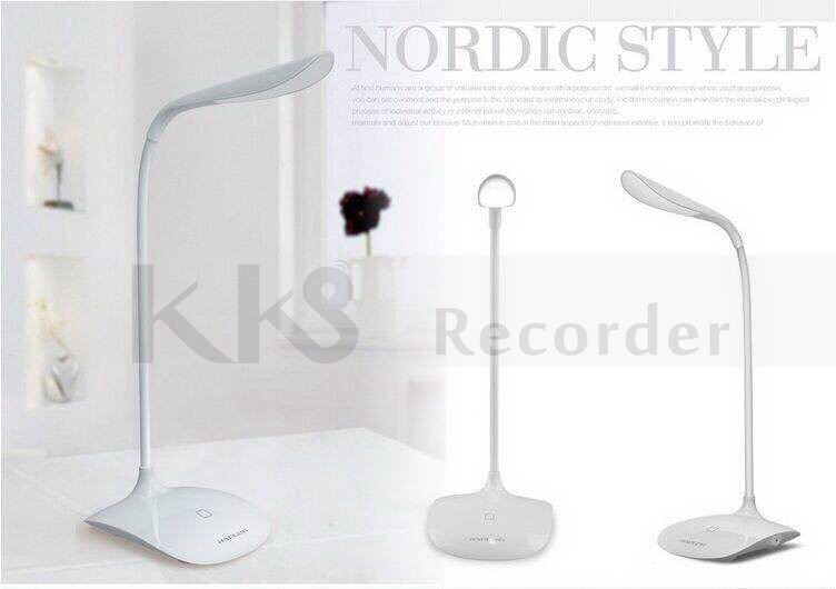 LED Desk Lamp Hidden Audio Recorder